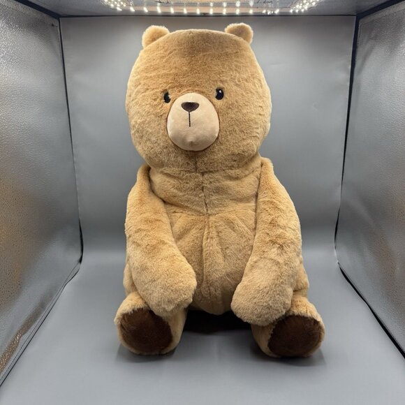 Giggle Scape 20" Large Tan Teddy Bear NWOT Soft Features - Picture 1 of 8